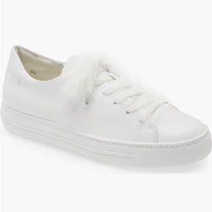Paul Green Jayden White Feather-Detail Sneakers